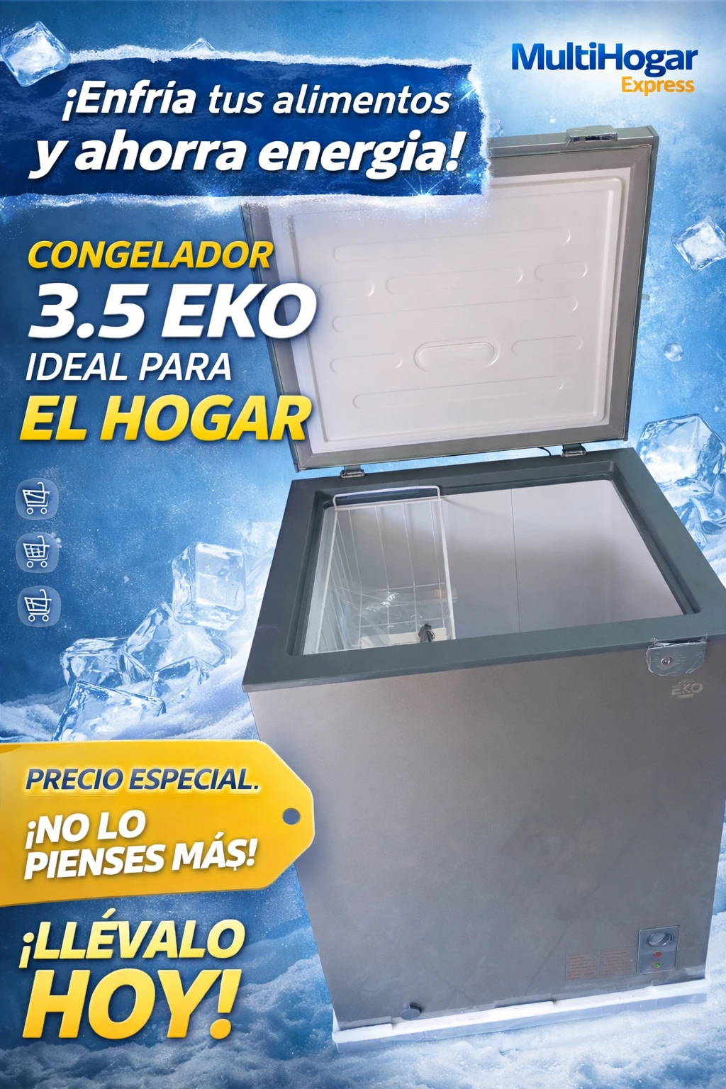 Nevera Eko 3.5 pie's foto | MultiHogar |  BizneCubano